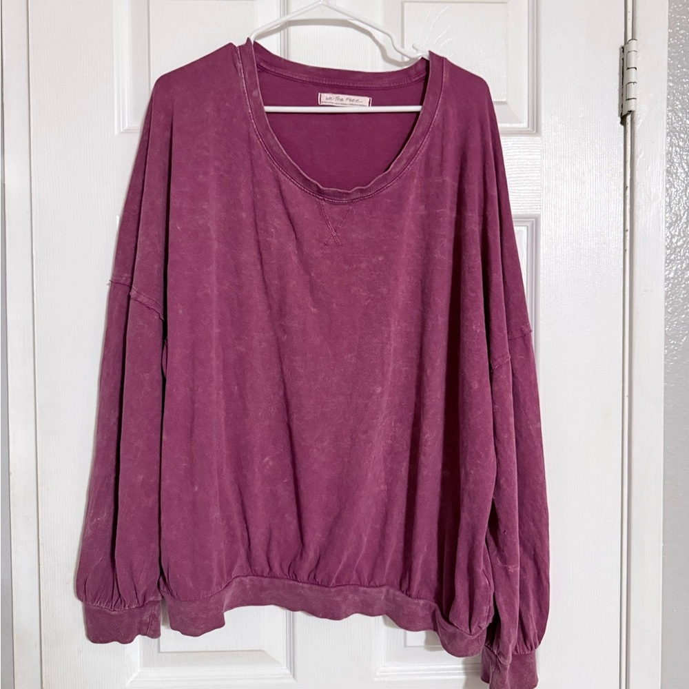 We the Free 213 Vintage Wash Long Sleeve Tee in Sweet Myrtle